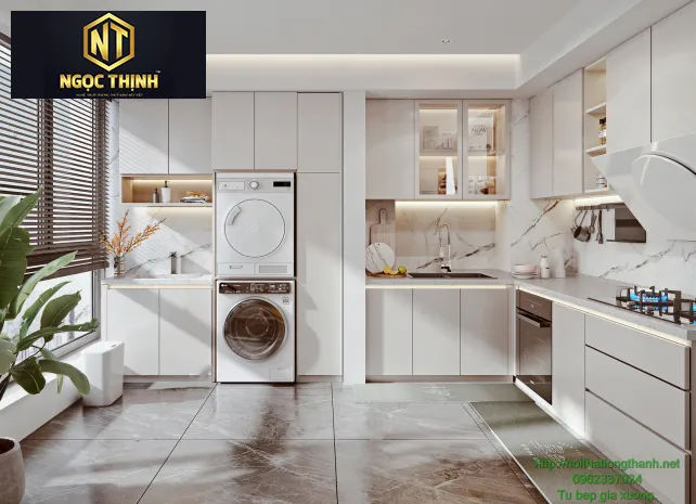 Xưởng nội thất Ngọc Thịnh- Tủ bếp bằng gỗ công nghiệp được yêu thích nhất